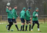 9 February 2016; Ireland's players, from left, Dave Kearney, Donnacha Ryan, Rory Best, Sean O'Brien and Eoin Reddan during squad training. Carton House, Maynooth, Co. Kildare. Photo by Sportsfile