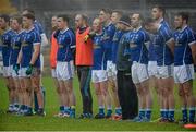 31 January 2016; The Cavan players standing for a minutes silence. Allianz Football League, Division 2, Round 1, Tyrone v Cavan, Healy Park, Omagh, Co. Tyrone. Picture credit: Oliver McVeigh / SPORTSFILE