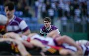 9 February 2016; THomas Monaghan, Clongowes Wood College. Bank of Ireland Leinster Schools Senior Cup 2nd Round, Clongowes Wood College v CBC Monkstown. Donnybrook Stadium, Donnybrook, Dublin. Picture credit; David Fitzgerald / SPORTSFILE