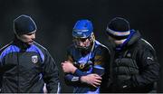 9 February 2016; Ross King, University College Dublin, leaves the field with a suspected dislocated elbow. Independent.ie HE GAA Fitzgibbon Cup, Group A, Round 3, University College Dublin v Maynooth University. UCD, Belfield, Dublin. Picture credit: Sam Barnes / SPORTSFILE