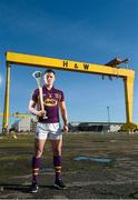 10 February 2016; Pictured at the launch of the 2016 Allianz Hurling League is Wexford’s Lee Chin. Wexford will face Limerick in the opening round of the Allianz Hurling League Division 1 in the Gaelic Grounds, Limerick, this Saturday, February 13th, whilst Antrim face Derry in the first round of Division 2 in Owenbeg, Co. Derry, on Sunday, February 14th. Harland & Wolf site, Belfast, Co. Antrim. Photo by Sportsfile