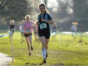 10 February 2016; Roisin Treacey, St Gerards, on her way to winning the Junior Girls 2000m at the GloHealth Leinster Schools' Cross Country. Santry Demesne, Dublin. Picture credit: Seb Daly / SPORTSFILE