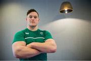 10 February 2016; Ireland's Andrew Porter poses for a portrait after an Ireland U20 Rugby Squad press conference. Maldron Hotel, Dublin Airport, Dublin. Picture credit: Brendan Moran / SPORTSFILE