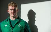 10 February 2016; Ireland's Cillian Gallagher poses for a portrait after an Ireland U20 Rugby Squad press conference. Maldron Hotel, Dublin Airport, Dublin. Picture credit: Brendan Moran / SPORTSFILE