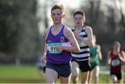 10 February 2016; Jack O'Leary, Clongowes Wood, leads the Senior Boys 6000m at the GloHealth Leinster Schools' Cross Country. Santry Demesne, Dublin. Picture credit: Seb Daly / SPORTSFILE