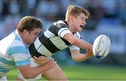 10 February 2016; Paraic Cagney, Belvedere College, is tackled by Richie Mouatt, Blackrock College. Bank of Ireland Leinster Schools Senior Cup, 2nd Round, Blackrock College v Belvedere College, Donnybrook Stadium, Donnybrook, Dublin. Picture credit: Matt Browne / SPORTSFILE