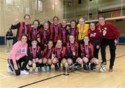 10 February 2016; The IT Carlow team celebrate with the cup after victory over Sligo in the final in the WSCAI Futsal Final. University of Limerick, Limerick. Picture credit: Diarmuid Greene / SPORTSFILE