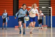 10 February 2016; Denise Starr, GMIT, in action against Caoilionn Beirne, AIT. WSCAI Futsal Finals. University of Limerick, Limerick. Picture credit: Diarmuid Greene / SPORTSFILE
