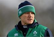 11 February 2016; Ireland head coach Joe Schmidt in during squad training. Carton House, Maynooth, Co. Kildare. Picture credit: Brendan Moran / SPORTSFILE