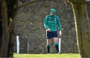 11 February 2016; Ireland's Robbie Henshaw arrives for squad training. Carton House, Maynooth, Co. Kildare. Picture credit: Brendan Moran / SPORTSFILE
