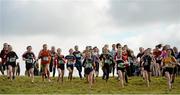 11 February 2016; A general view of the Minor Girls race start. GloHealth Munster Schools Cross Country, Tramore Valley Park, Cork City. Picture credit: Seb Daly / SPORTSFILE