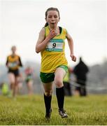 11 February 2016; Grainne Egan, St Marys Mallow, on her way to winning the Minor Girls event. GloHealth Munster Schools Cross Country, Tramore Valley Park, Cork City. Picture credit: Seb Daly / SPORTSFILE