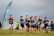 11 February 2016; A general view of the lead pack during the Junior Boys event. GloHealth Munster Schools Cross Country, Tramore Valley Park, Cork City. Picture credit: Seb Daly / SPORTSFILE