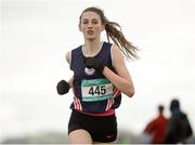 11 February 2016; Tamzin Muldowney, St Marys Midleton, on her way to winning the Intermediate Girls event. GloHealth Munster Schools Cross Country, Tramore Valley Park, Cork City. Picture credit: Seb Daly / SPORTSFILE