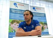 11 February 2016; Leinster Rugby club captain Isa Nacewa at a press conference during a visit to Tallaght Hospital to see at first hand the work being doing in the Centre for Cardiac Risk in Younger Persons following a press conference. Contemplative Room, Tallaght Hospital, Tallaght, Dublin. Picture credit: Ray McManus / SPORTSFILE