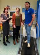 11 February 2016; Leinster Rugby club captain Isa Nacewa with Dr Deirdre Ward, Consultant Cardiologist, left, and CRY Ambassador Jacqui Hurley, during a visit to Tallaght Hospital to see at first hand the work being doing in the Centre for Cardiac Risk in Younger Persons. Contemplative Room, Tallaght Hospital, Tallaght, Dublin. Picture credit: Ray McManus / SPORTSFILE