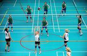 10 December 2009; April Higgins, Mount St Michael Claremorris, Mayo, 1, in action against St Leo's College Carlow. VAI Schools Senior Volleyball Finals 2009, Senior Girls 'A' Final, UCD Sports Centre, Belfield, Dublin. Picture credit: Stephen McCarthy / SPORTSFILE