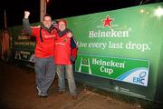 11 December 2009; Munster supporters Niall and Brian White, from Thurles, Co. Tipperary, ahead of their side's Heineken Cup match against Perpignan. Thomond Park, Limeirck. Picture credit: Stephen McCarthy / SPORTSFILE