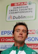 12 December 2009; Alistair Cragg, Ireland, during a Press Conference ahead of the 16th SPAR European Cross Country Championships. Crowne Plaza Hotel, Santry, Co. Dublin. Picture credit: Brendan Moran / SPORTSFILE *** Local Caption ***