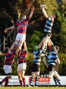 12 December 2009; Paddy Butler, Shannon, gains possession in the lineout ahead of Ben Reilly, Clontarf. AIB League Division 1A, Clontarf v Shannon, Castle Avenue, Clontarf, Dublin. Picture credit: Stephen McCarthy / SPORTSFILE