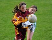 12 December 2009; Gemma Russell, Our Lady of Consolation, Donnycarney, in action against Alisha Delaney, St. Laurence O’Toole’s. Allianz Cumann na mBunscol Finals, Corn Uí Shuíocháin, St. Laurence O’Toole’s v Our Lady of Consolation, Donnycarneyn, Croke Park, Dublin. Photo by Sportsfile  *** Local Caption ***