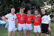 12 December 2009; Waterford players John Mullane, Eoin Kelly, Tony Browne, Eoin McGrath and Michael Walsh after the game. GAA Hurling All-Stars Tour 2009, sponsored by Vodafone, 2008 All-Stars (red) v 2009 All-Stars (white), Hurlingham Hurling Club, Hurlingham, Buenos Aires, Argentina. Picture credit:  Ray McManus / SPORTSFILE