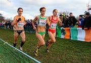 13 December 2009; Atheltes, from left, Adrienne Herzog, Netherlands, who finished in third position, Dulce Felix, Portugal, and Rosa Maria Morato, Spain, who finished in second position, in action during the Senior Women's event at the 16th SPAR European Cross Country Championships. Santry Demesne, Santry, Co. Dublin. Picture credit: Stephen McCarthy / SPORTSFILE