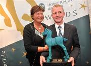 14 December 2009; Michael Kinane, winner of the Contribution to the Industry award, with his wife Catherine at the Irish Horse Racing Awards for 2009. The Pavillion, Leopardstown Racecouse, Dublin. Picture credit: David Maher / SPORTSFILE