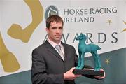 14 December 2009; Derek O'Connor, winner of the Irish Horse Racing Point to Point award, at the Irish Horse Racing Awards for 2009. The Pavillion, Leopardstown Racecouse, Dublin. Picture credit: David Maher / SPORTSFILE