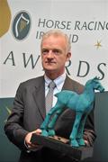 14 December 2009; Willie Mullins, winner of the Irish Horse Racing National Hunt award, at the Irish Horse Racing Awards for 2009. The Pavillion, Leopardstown Racecouse, Dublin. Picture credit: David Maher / SPORTSFILE