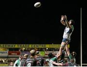 11 February 2016; Aly Muldowney, Connacht, wins possession in a line-out. Guinness PRO12 Round 14, Newport Gwent Dragons v Connacht. Rodney Parade, Newport, Wales. Picture credit: Chris Fairweather / SPORTSFILE