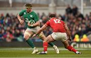 7 February 2016; Jamie Heaslip, Ireland, is tackled by Jamie Roberts, Wales. RBS Six Nations Rugby Championship 2016, Ireland v Wales. Aviva Stadium, Lansdowne Road, Dublin. Picture credit: Stephen McCarthy / SPORTSFILE
