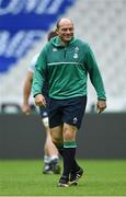 12 February 2016; Ireland captain Rory Best during the captain's run. Ireland Rugby Captain's Run. Stade de France, Saint Denis, Paris, France. Picture credit: Ramsey Cardy / SPORTSFILE