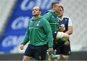 12 February 2016; Ireland captain Rory Best during the captain's run. Ireland Rugby Captain's Run. Stade de France, Saint Denis, Paris, France. Picture credit: Ramsey Cardy / SPORTSFILE