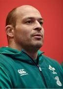 12 February 2016; Ireland captain Rory Best during a press conference. Ireland Rugby Press Conference. Stade de France, Saint Denis, Paris, France. Picture credit: Ramsey Cardy / SPORTSFILE