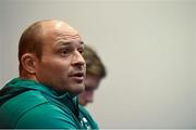 12 February 2016; Ireland captain Rory Best during a press conference. Ireland Rugby Press Conference. Stade de France, Saint Denis, Paris, France. Picture credit: Ramsey Cardy / SPORTSFILE