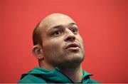 12 February 2016; Ireland captain Rory Best during a press conference. Ireland Rugby Press Conference. Stade de France, Saint Denis, Paris, France. Picture credit: Ramsey Cardy / SPORTSFILE