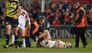 12 February 2016; Rob Herring, Ulster, being attended to for an injury. Guinness PRO12, Round 14, Ulster v Glasgow. Kingspan Stadium, Ravenhill Park, Belfast. Picture credit: Oliver McVeigh / SPORTSFILE