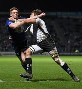 12 February 2016; Cathal Marsh, Leinster, is tackled by Johan Meyer, Zebre. Guinness PRO12, Round 14, Leinster v Zebre. RDS Arena, Ballsbridge, Dublin. Picture credit: Stephen McCarthy / SPORTSFILE