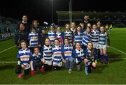 12 February 2016; Athy RFC with Leinster's Jack Conan and Mick Kearney ahead of the Bank of Ireland Half-Time Mini Games during the Guinness PRO12, Round 14, clash between Leinster and Zebre at the RDS Arena, Ballsbridge, Dublin. Picture credit: Stephen McCarthy / SPORTSFILE