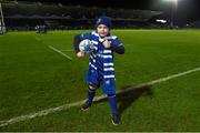 12 February 2016; Leinster match day mascots Jack Farrelly at the Guinness PRO12, Round 14, clash between Leinster and Zebre at the RDS Arena, Ballsbridge, Dublin. Picture credit: Stephen McCarthy / SPORTSFILE