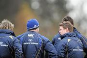 15 December 2009; Leinster's Brian O'Driscoll talks to his team-mates during squad training ahead of their Heineken Cup game against Llanelli Scarlets on Saturday. Donnybrook Stadium, Donnybrook, Dublin. Picture credit: Brian Lawless / SPORTSFILE