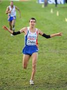 13 December 2009; Hassan Chahdi, of France, crosses the line to finish second in the Under 23 Men's Event at the 16th SPAR European Cross Country Championships. Santry Demesne, Santry, Co. Dublin. Picture credit: Brendan Moran / SPORTSFILE       *** Local Caption ***