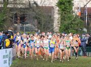 13 December 2009; A general view of the runners shortly after the start of the Senior Women's Event at the 16th SPAR European Cross Country Championships. Santry Demesne, Santry, Co. Dublin. Picture credit: Brendan Moran / SPORTSFILE