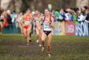 13 December 2009; Hayley Yelling of Great Britain leads the field during the Senior Women's Event at the 16th SPAR European Cross Country Championships. Santry Demesne, Santry, Co. Dublin. Picture credit: Brendan Moran / SPORTSFILE