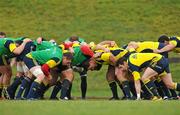 16 December 2009; A general view of a scrum during Munster squad training ahead of their Heineken Cup game against Perpignan on Sunday. University of Limerick, Limerick. Picture credit: Diarmuid Greene / SPORTSFILE