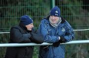 19 December 2009; Dublin manager Pat Gilroy with selector Mickey Whelan, left, during the game. Dublin Regional Football Tournament, Dublin South (White) v Dublin West (Red), Innisfails GAA Grounds, Balgriffin, Dublin. Picture credit: Ray McManus / SPORTSFILE