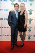 20 December 2009; Boxer Bernard Dunne with his wife Pamela before the RTÉ Sports Awards. RTÉ Sports Awards 2009 in association with the Irish Sports Council, RTÉ Television, Donnybrook, Dublin 4. Picture credit: Pat Murphy / SPORTSFILE