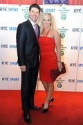 20 December 2009; Golfer Padraig Harrington with his wife Caroline before the RTÉ Sports Awards. RTÉ Sports Awards 2009 in association with the Irish Sports Council, RTÉ Television, Donnybrook, Dublin 4. Picture credit: Pat Murphy / SPORTSFILE