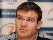 22 December 2009; Leinster's Gordon D'Arcy during a press conference ahead of their Celtic League game against Ulster on Saturday. Leinster Rugby Press Conference, David Lloyd Riverview, Clonskeagh, Dublin. Picture credit: Brian Lawless / SPORTSFILE